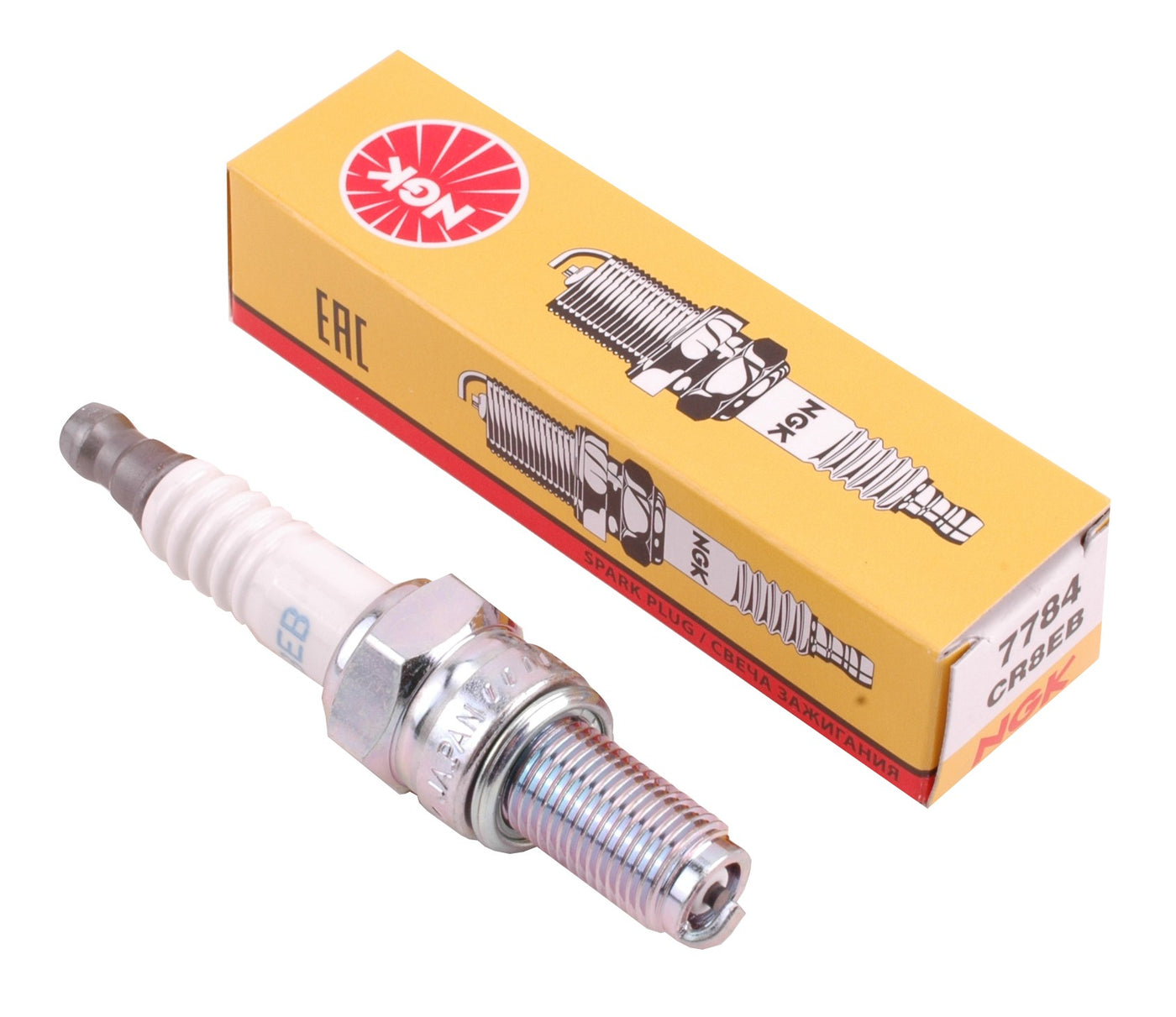 NGK CR8EB sparkplug AJP PR7