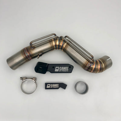 E-approved WINGS muffler with CAMEL ADV ENDURO BEND high mount system for Yamaha 700 Tenere