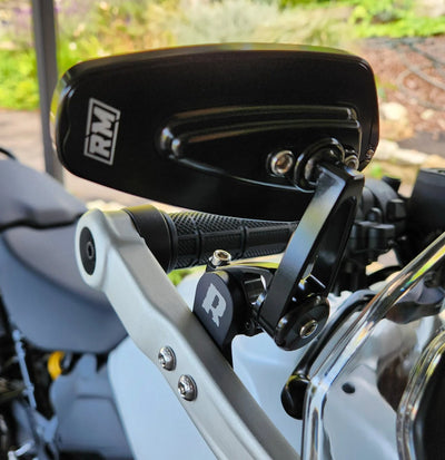 Rottweiler Performance Mirror Mounts (WITH RALLY-MOTOR ARROW MIRRORS )